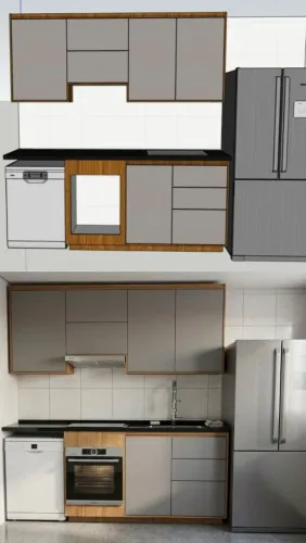 Projetos de móveis em 3D + Plano de corte