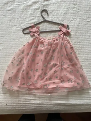 Vestido Bata Pool Kids 4 anos de tule e estrelas brilhantes