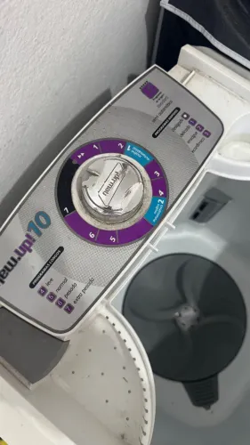 máquina de lavar semiautomática Newmaq, modelo de 10 kg ou 12 kg