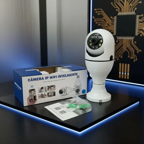 Câmera de segurança inteligente - IP giratória 360 - entrega grátis