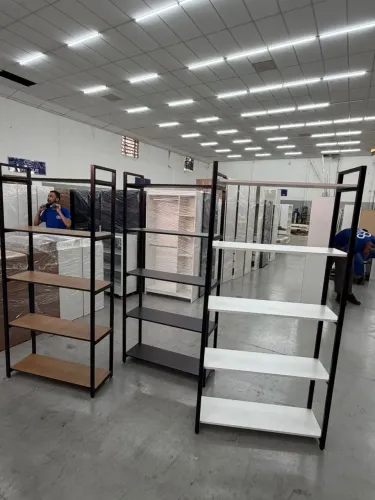 PRATELEIRA INDUSTRIAL MDF COM METALON