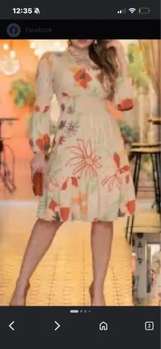 Vestido novo floral estilo farm