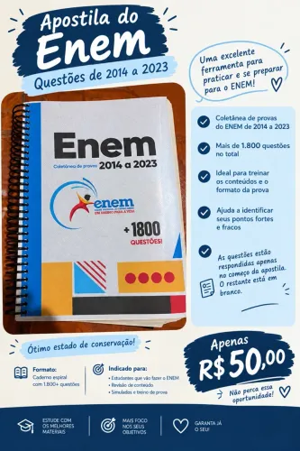 APOSTILA DE QUESTÕES ENEM