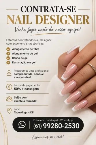 Vaga de nail desingner 