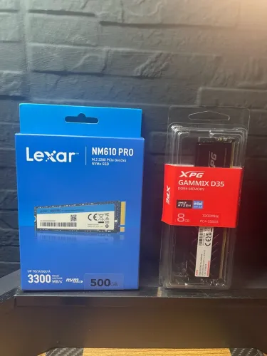 Ssd m2 500gb memória ddr4 8gb lacrados ! Leia