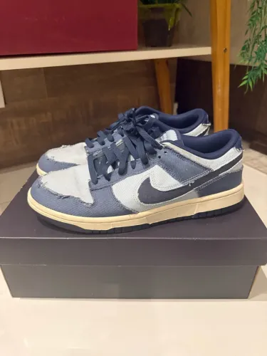nike dunk low light armory blue denim