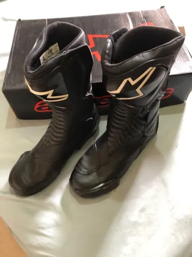 OPORTUNIDADE! Bota de Pilotagem Alpinestars S-MX 6 Black - Tam 43 BR