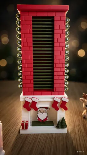 Chaminé de Natal 3D