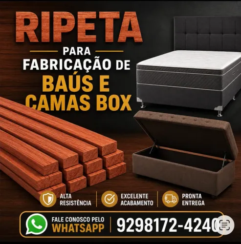 Ripetas para fabricação de baús e cama box
