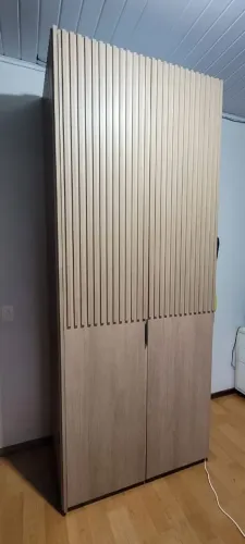Armário Guarda-roupa Ripado Amadeirado