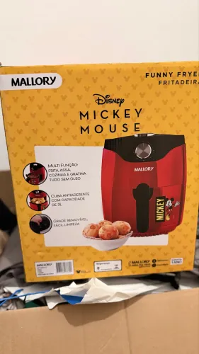 Fritadeira Elétrica Air Fryer iFry Mallory Mickey Mouse 3,5L - Vermelha 220V