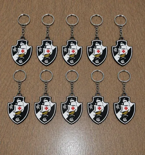 Kit 10 chaveiros 3D do Vasco da Gama Atacado