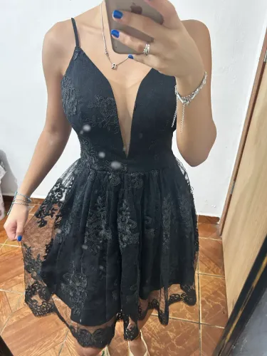 vestido renda