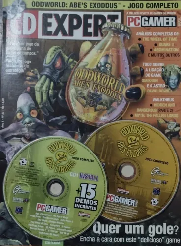 Jogo Odd World Abe's Exodus Completo - Revista CD Expert Ano 4 Nº 33 - Anos 90