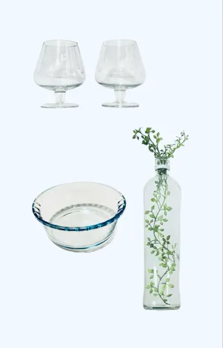 Lote Itens Cristal e Vidro