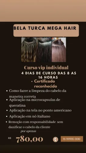Curso de mega hair profissionalizante