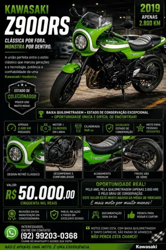 Kawasaki Z 900rs 2019