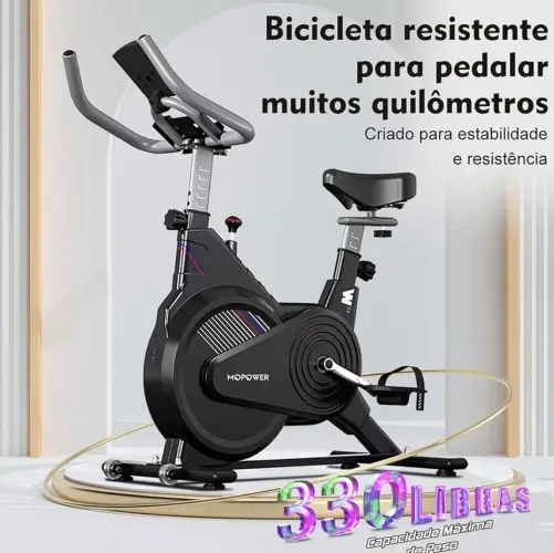 Bicicleta ergométrica spinning com monitor