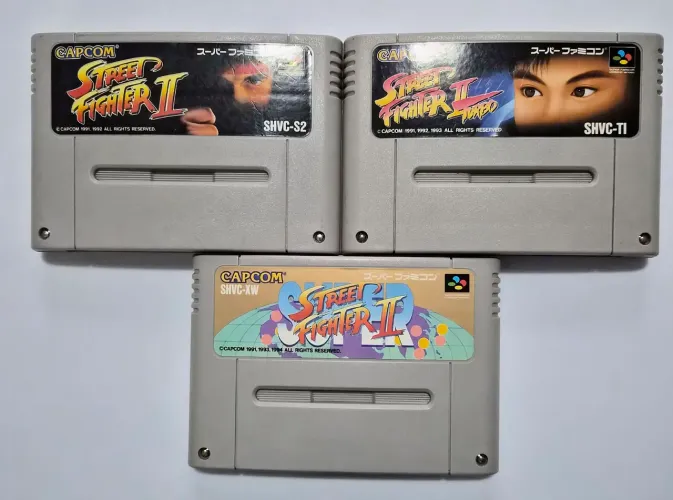 Street Fighter II, II Turbo e Super original japonês