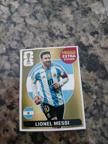 Figurinha extra messi ouro