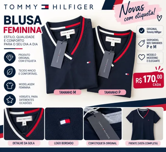 Blusa Feminina nova original Tommy com etiqueta 
