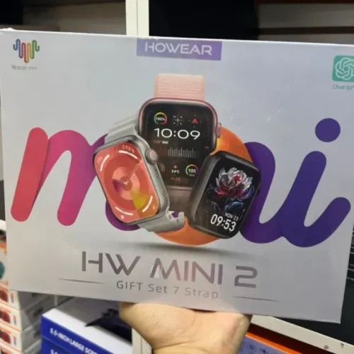 Smartwatch Howear HW Mini 2 Série 9 ChatGPT 41mm + 7 Pulseiras Bluetooth Chamadas Saúde