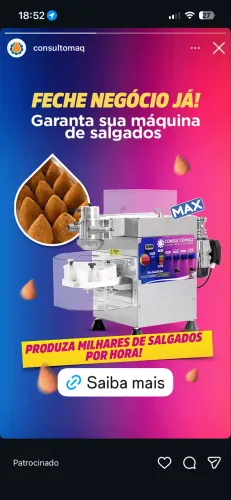 Maquina de fazer salgado