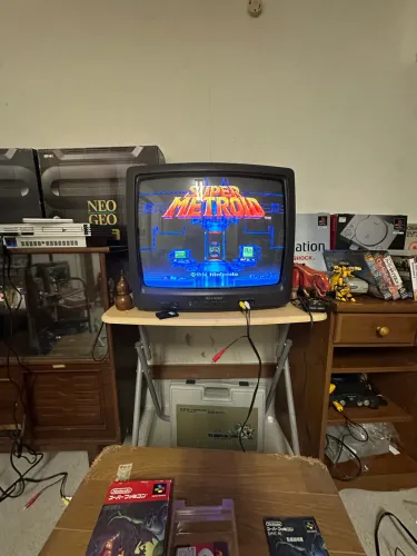 Super Metroid do famicom. Na caixa com manual