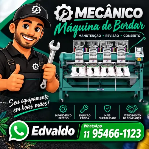 Mecânico máquina de bordar 