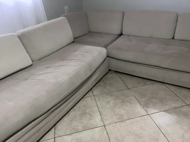 Sofa de ?L? de 5 Lugares