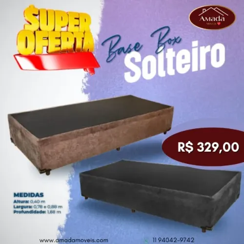 Base Box solteiro, a pronta entrega
