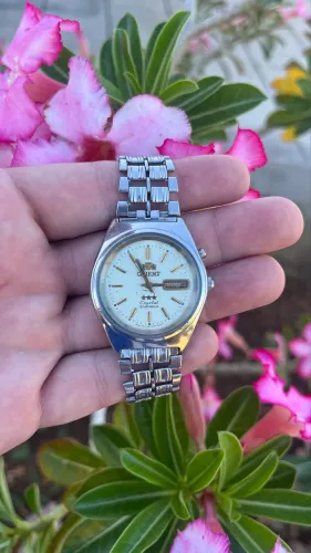 Relógio original orient 3 estrelas automático 