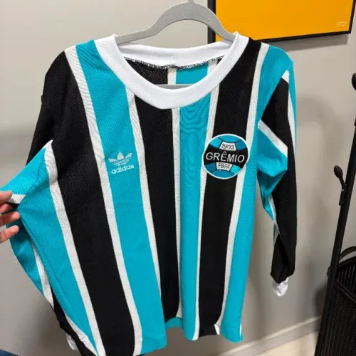 camiseta gremio adidas 1983 tricot manga comprida numero 7 renato portalupi