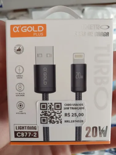 Cabo USB para IPhone/trançado (20w)