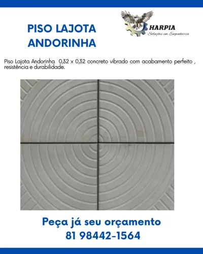 Lajota concreto vibrado 