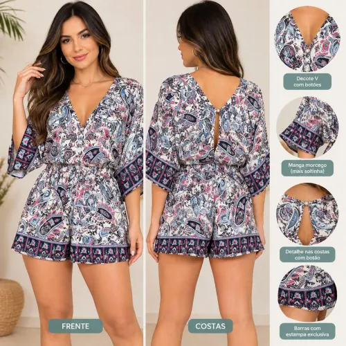 Macaquinho Verão Estampado