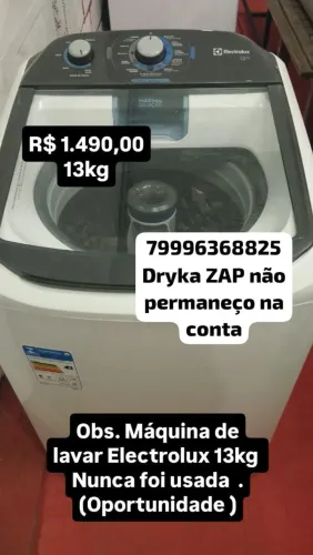 Máquina de lavar nunca usada