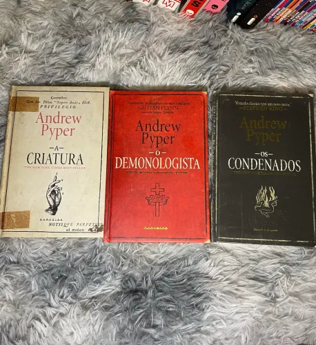 Kit livros Andrew Pyper: O demonologista, a criatura e os condenados