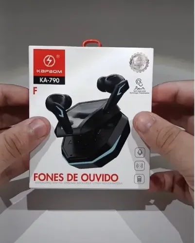 Fone De Ouvido Gamer bluetooth Ka-790F Cor Preto