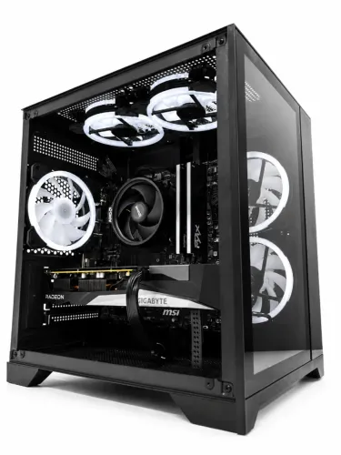 PC GAMER - RYZEN 5 5500 3.6Ghz / 16GB RAM / RX 7600 8GB GAMING OC RGB / GARANTIA