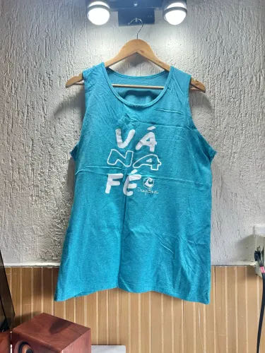 Camiseta Regata Saravá Azul Clara G Nova
