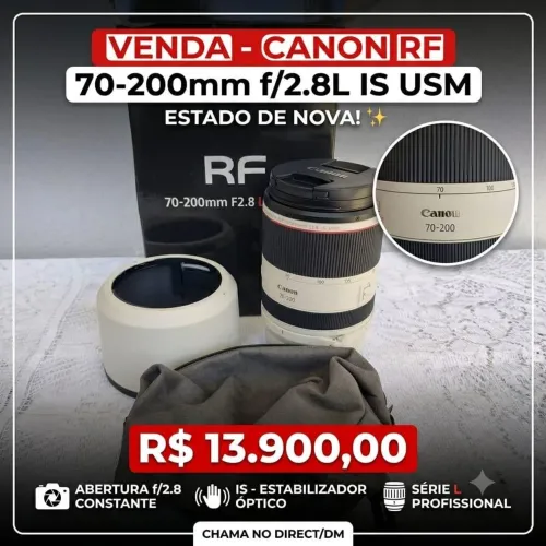 Lente Canon RF 70-200 2.8 L IS USM 