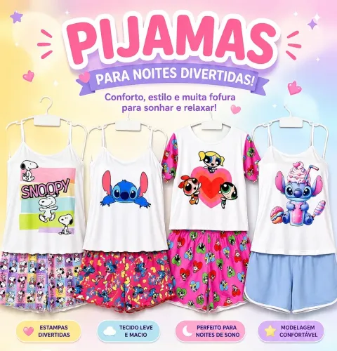 Pijamas femininos 