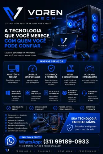 Assistência técnica|Soluções em informática em geral