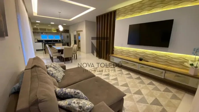 SOBRADO ALTO PADRÃO À VENDA - 302m² - 4 DORMITÓRIOS SENDO 3 SUÍTES - CONDOMÍNIO MÔNACO - U