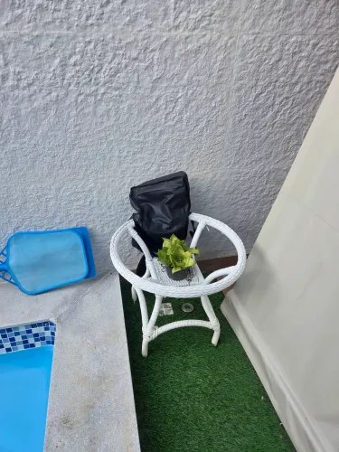 Mesa e cadeiras de Vime