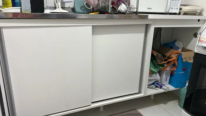 Armário projetado para pia cozinha
