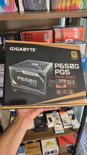 Fonte 650w Gigabyte 80 Plus Gold PFC Ativo nova, lacrada, com garantia!