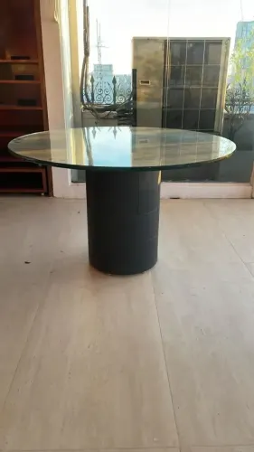 Mesa Redonda De Vidro Somente O Tampo