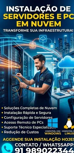 Instalação de PC/Servidores Windows e Linux em Nuvem